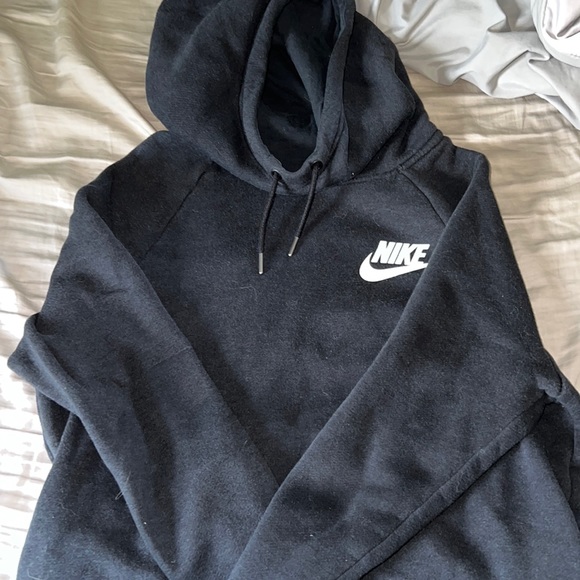 Nike Tops - nike black cowl neck hoodie